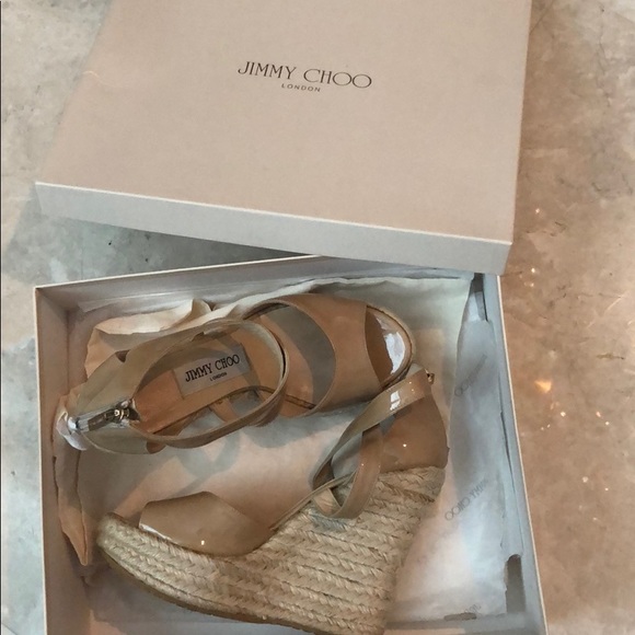 Jimmy Choo patent leather wedges 36 - Picture 2 of 8